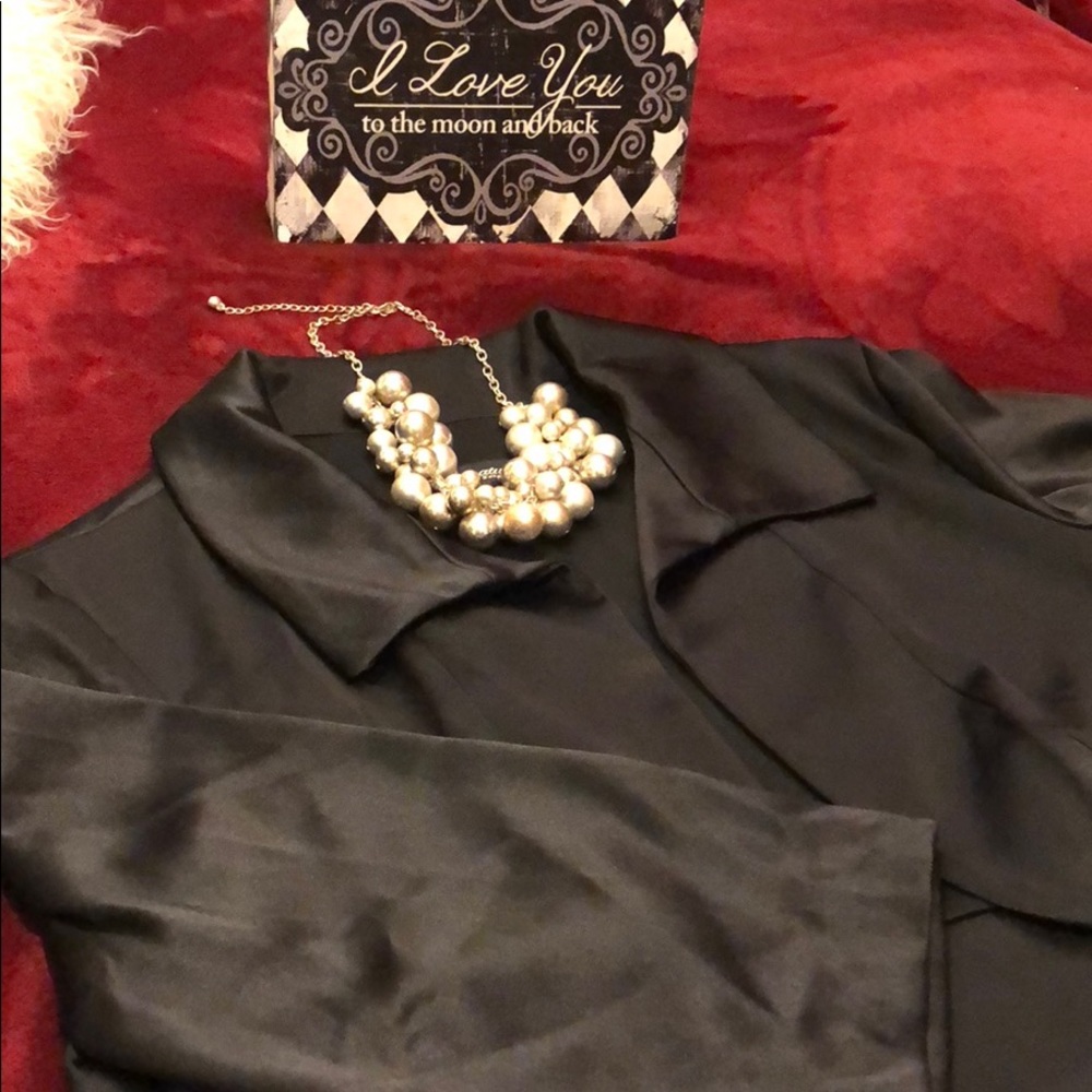 Silky 3/4 blazer jacket office chic